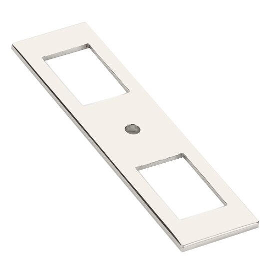 Modern Cabinet Hardware Collection 4" Long Backplate for Knob  by Emtek