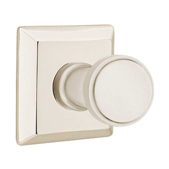 Transitional Brass Collection Transitional Brass Hook with Quincy Rosette by Emtek