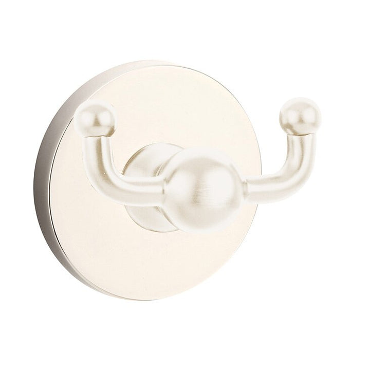 Traditional Brass Collection Regular Disk Double Hook by Emtek