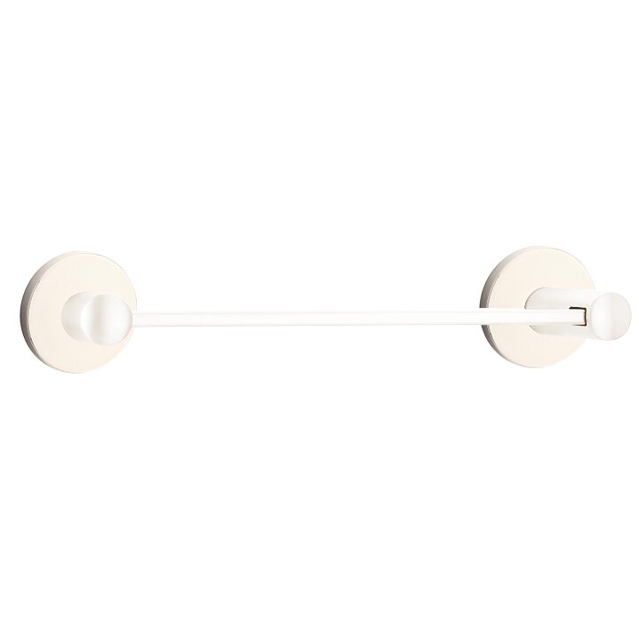 Modern Brass Collection Small Disk 18" Single Towel Bar  by Emtek