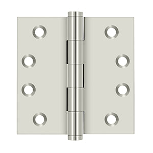 Deltana Architectural Hardware Solid Brass Hinges & Finials 4" x 4" Square Hinges pair