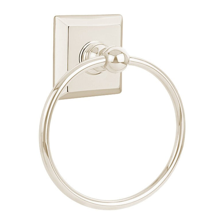 Traditional Brass Collection Quincy Towel Ring  by Emtek