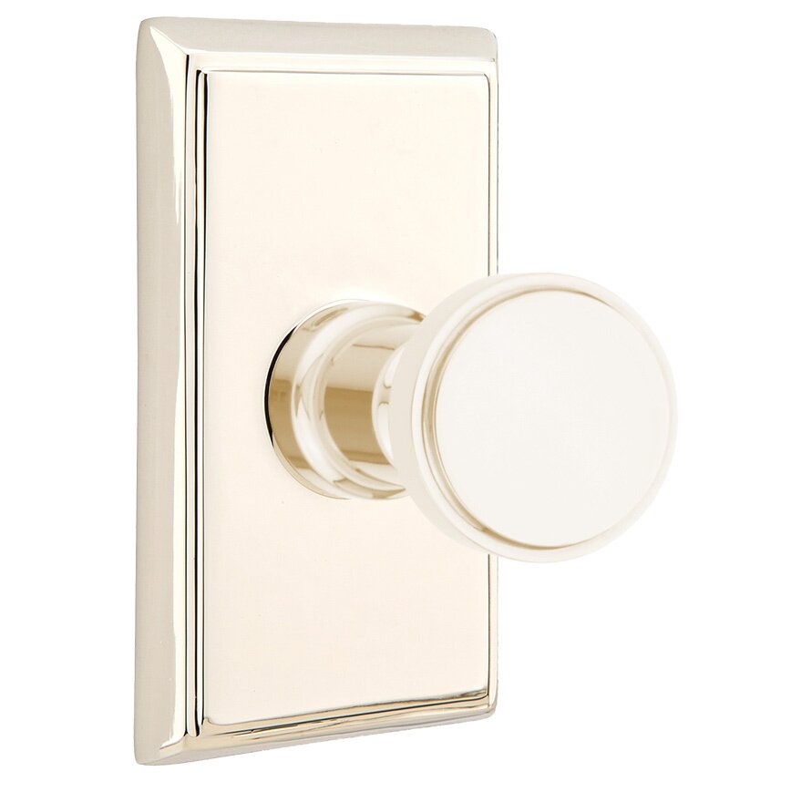 Transitional Brass Collection Transitional Brass Hook with Rectangular Rosette  by Emtek