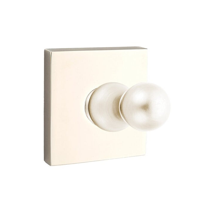 Traditional Brass Collection Square Single Hook  by Emtek