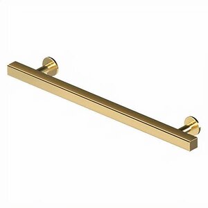 Deltana Architectural Hardware Contemporary Cabinet Pull, 7", Pommel, Solid Brass