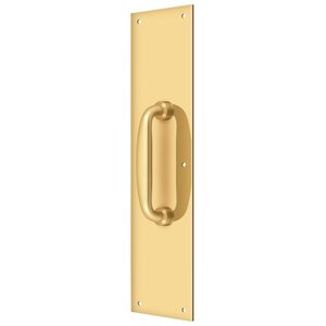 Deltana Architectural Hardware Knobs & Pulls Push Plate w- Handle 3 -1/2"x 15 " - Handle 5 -1/4"