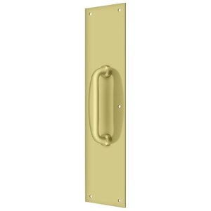 Deltana Architectural Hardware Knobs & Pulls Push Plate w- Handle 3 -1/2"x 15 " - Handle 5 -1/4"