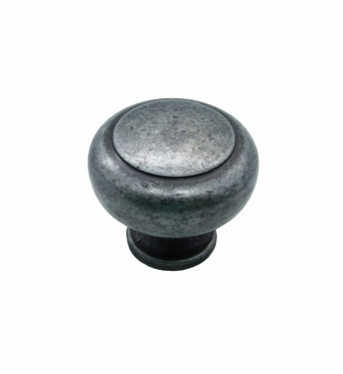 Buck Snort Lodge Decorative Hardware Large Smooth Raised  Round Cabinet Knob