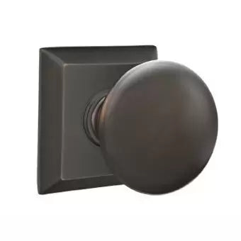 Providence Door Knob With Quincy Rose