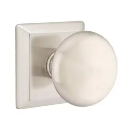 Providence Door Knob With Quincy Rose