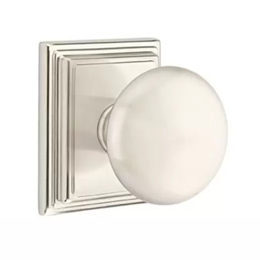 Providence Door Knob With Wilshire Rose