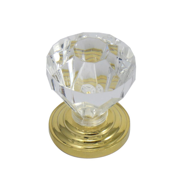 Kristal Collection 1" Acrystal Knob in Acrylic with  by Laurey Hardware