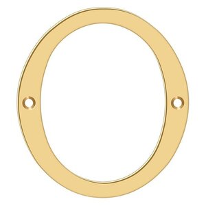 Deltana Architectural Hardware Home Accessories 4" Numbers, Solid Brass each