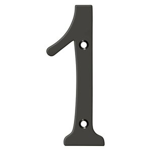 Deltana Architectural Hardware Home Accessories 4" Numbers, Solid Brass