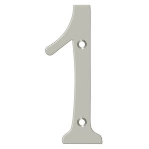 Deltana Architectural Hardware Home Accessories 4" Numbers, Solid Brass