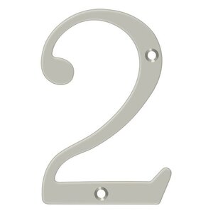 Deltana Architectural Hardware Home Accessories 4" Numbers, Solid Brass