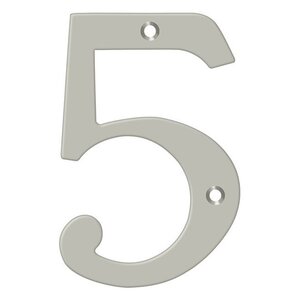 Deltana Architectural Hardware Home Accessories 4" Numbers, Solid Brass