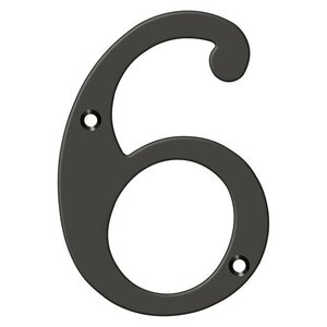 Deltana Architectural Hardware Home Accessories 4" Numbers, Solid Brass