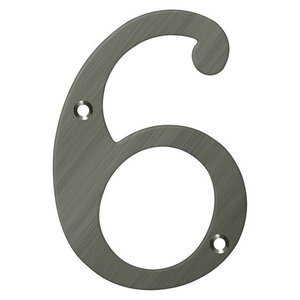 Deltana Architectural Hardware Home Accessories 4" Numbers, Solid Brass