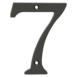 Deltana Architectural Hardware Home Accessories 4" Numbers, Solid Brass each