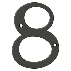 Deltana Architectural Hardware Home Accessories 4" Numbers, Solid Brass each