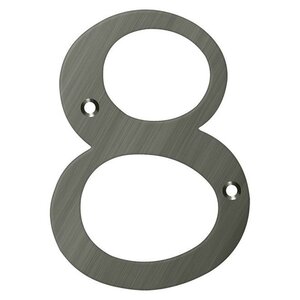 Deltana Architectural Hardware Home Accessories 4" Numbers, Solid Brass each