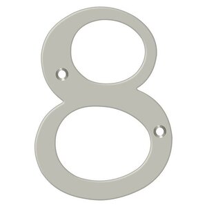 Deltana Architectural Hardware Home Accessories 4" Numbers, Solid Brass each