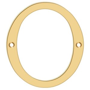 Deltana Architectural Hardware Home Accessories 6" Numbers, Solid Brass