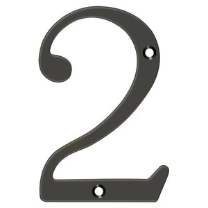 Deltana Architectural Hardware Home Accessories 6" Numbers, Solid Brass