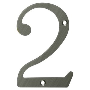 Deltana Architectural Hardware Home Accessories 6" Numbers, Solid Brass