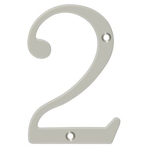 Deltana Architectural Hardware Home Accessories 6" Numbers, Solid Brass