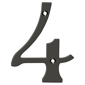 Deltana Architectural Hardware Home Accessories 6" Numbers, Solid Brass