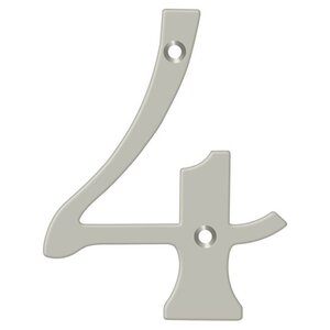 Deltana Architectural Hardware Home Accessories 6" Numbers, Solid Brass