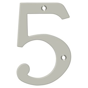 Deltana Architectural Hardware Home Accessories 6" Numbers, Solid Brass.