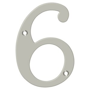 Deltana Architectural Hardware Home Accessories 6" Numbers, Solid Brass each