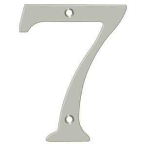 Deltana Architectural Hardware Home Accessories 6" Numbers, Solid Brass