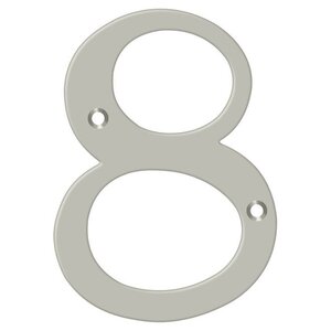 Deltana Architectural Hardware Home Accessories 6" Numbers, Solid Brass