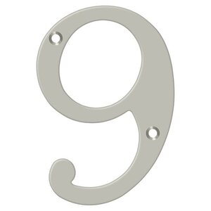 Deltana Architectural Hardware Home Accessories 6" Numbers, Solid Brass