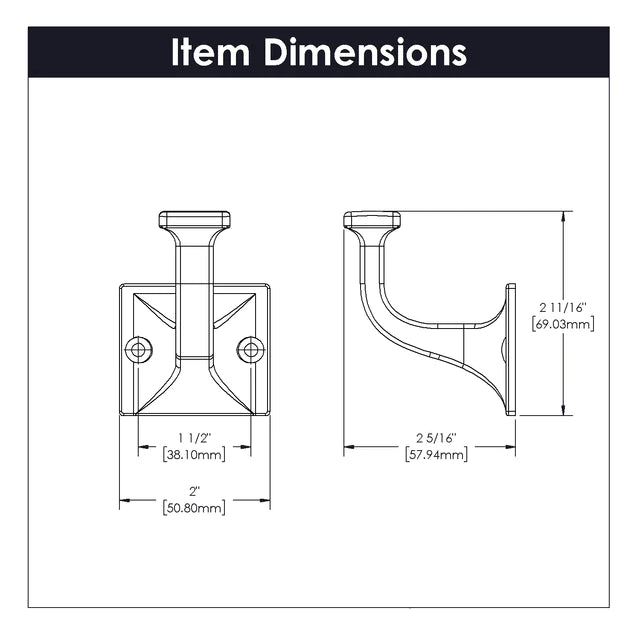 Hickory Hardware 2-3/4 inch Forge Decorative Hook