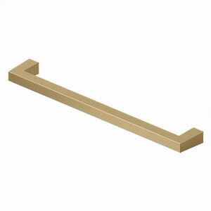 Deltana Architectural Hardware Modern Square Bar Pull, 8", HD, Solid Brass