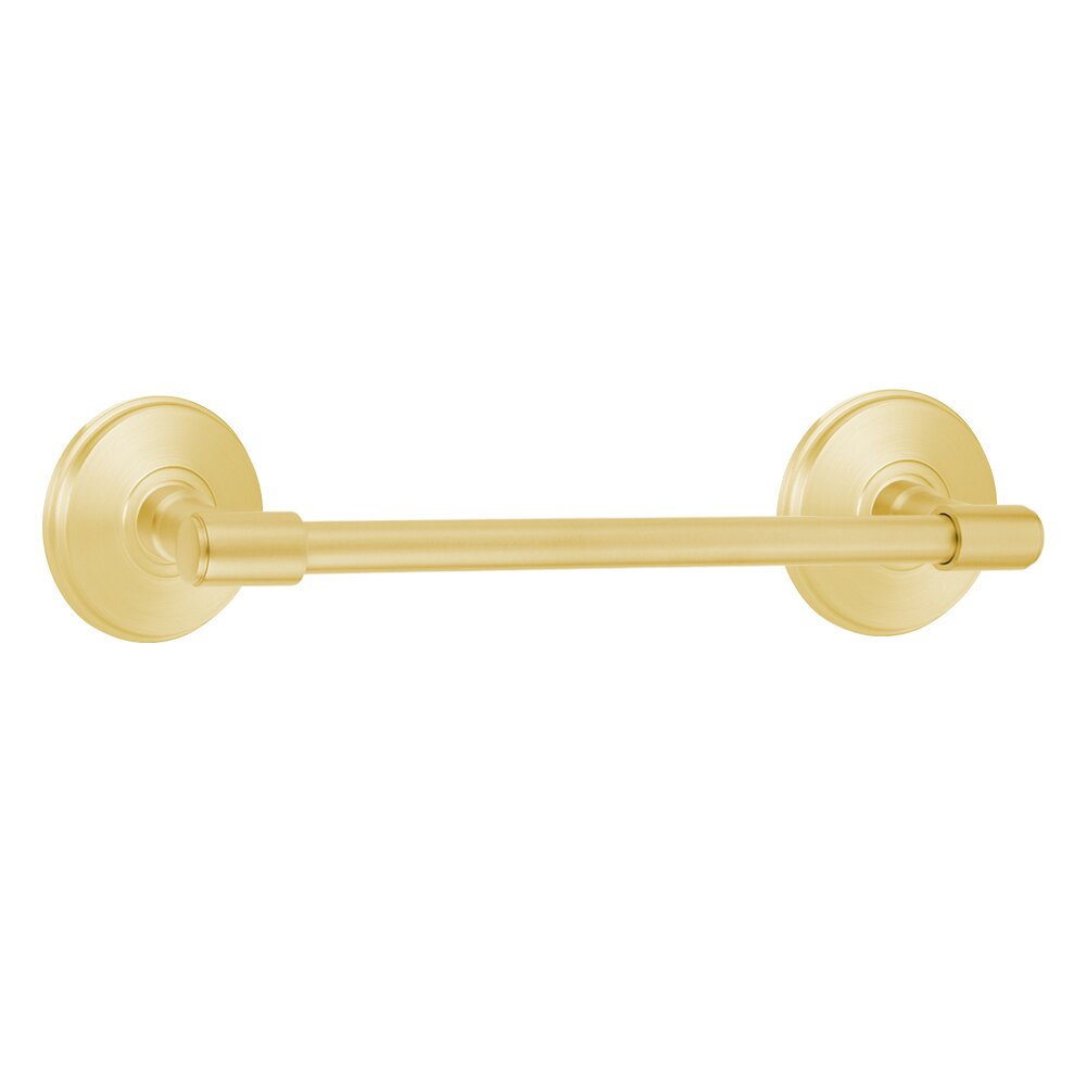 Transitional Brass Collection 30" Towel Bar with Watford Rosetteby Emtek