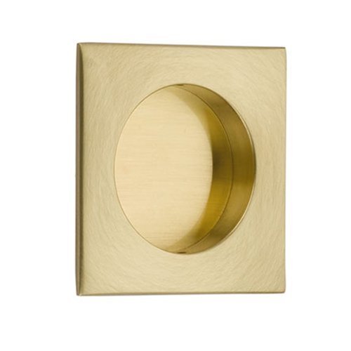 Modern Cabinet Hardware Collection 2 1/2" Square Flush Pull  by Emtek