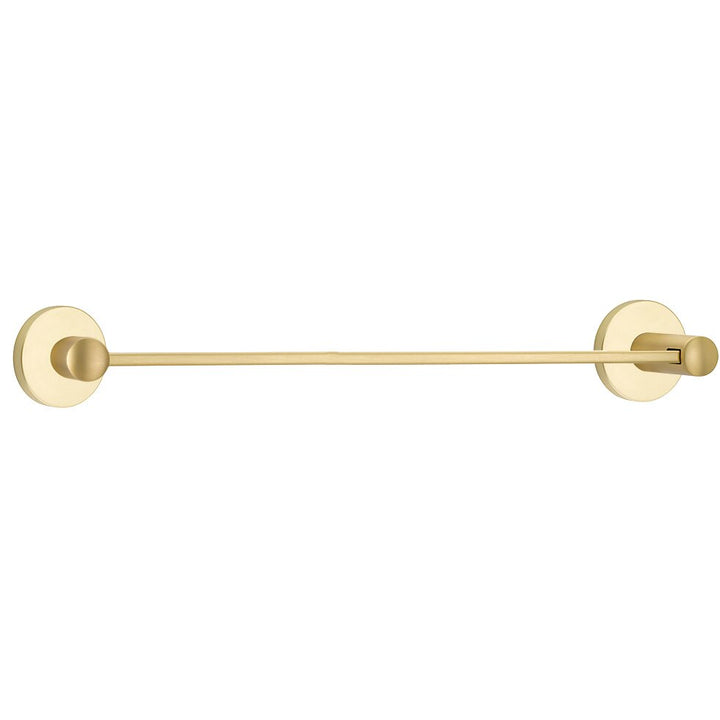 Modern Brass Collection Small Disk 30" Single Towel Bar  by Emtek