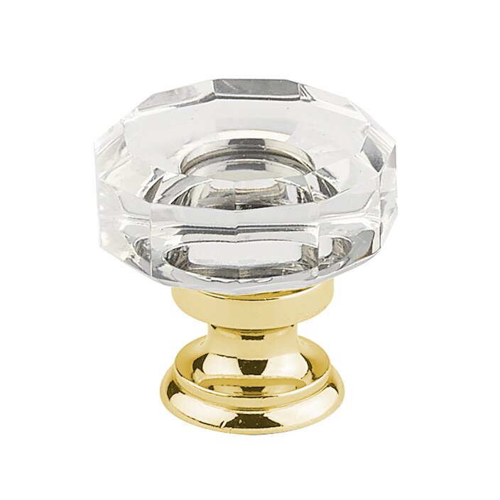 1 3/8" Diameter Lowell Knob by Emtek-CRYSTAL