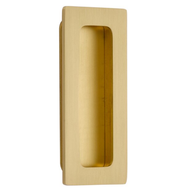 Modern Cabinet Hardware Collection 4" Modern Rectangular Flush Pull by Emtek