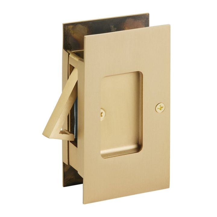 Door Accessories Collection Passage Modern Rectangular Pocket Door Lock by Emtek-PASSAGE