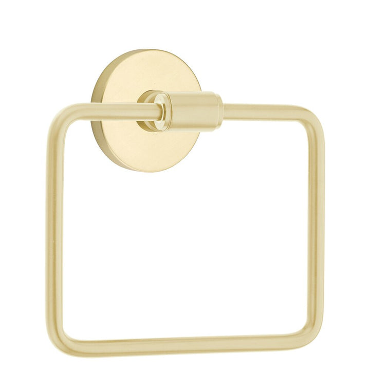 Transitional Brass Collection Transitional Brass Towel Ring with Disk Rosette  by Emtek