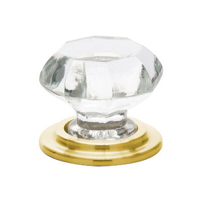 1 3/4" Diameter Old Town Wardrobe Clear Knob  by Emtek-CRYSTAL