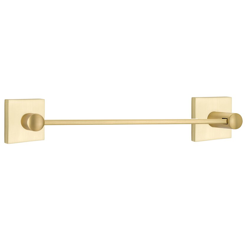 Modern Brass Collection Square 24" Single Towel Bar  by Emtek