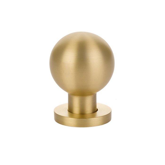 1" Diameter Globe Knob in Satin Brass by Emtek